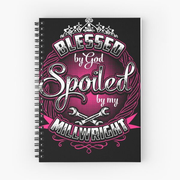 Item preview, Blessed-by-God-Spoiled-by-My-Millwright-Funny-T-Shirt-For-Women-2095 designed and sold by AnklamFalk.