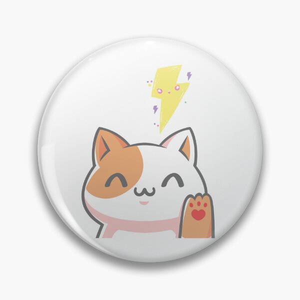 Item preview, lightning cat | neko designed and sold by Sandeaux Designs.