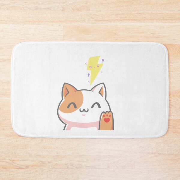 Item preview, lightning cat | neko designed and sold by Sandeaux Designs.