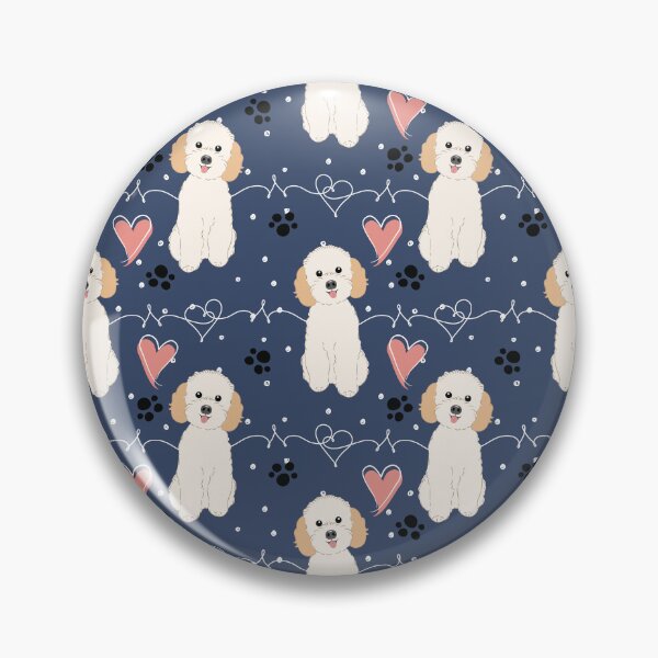 Item preview, LOVE Cream Poochon Bichon Poodle designed and sold by Lulupainting.