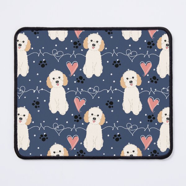 Item preview, LOVE Cream Poochon Bichon Poodle designed and sold by Lulupainting.