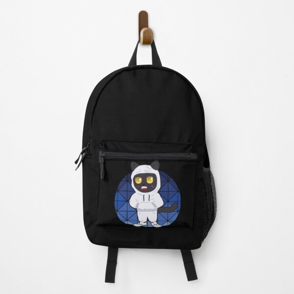 Item preview, Cute stylish black anime cat designed and sold by Meta-Prints.