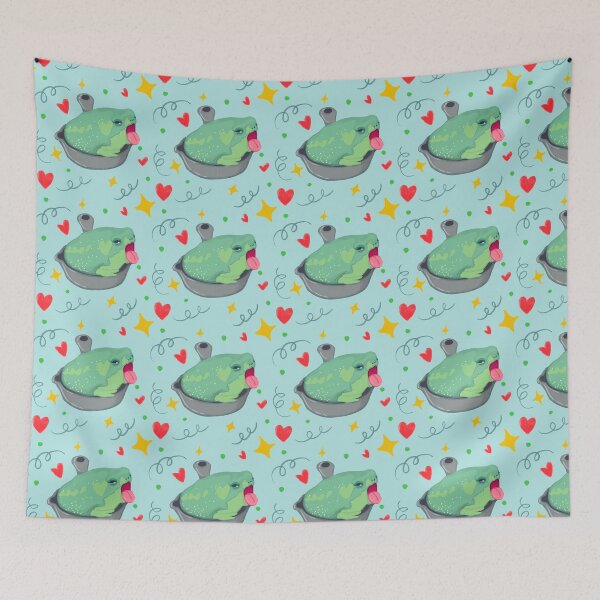 Aperçu de l'œuvre Motif d'amour de grenouille créée et vendue par prustenvc.