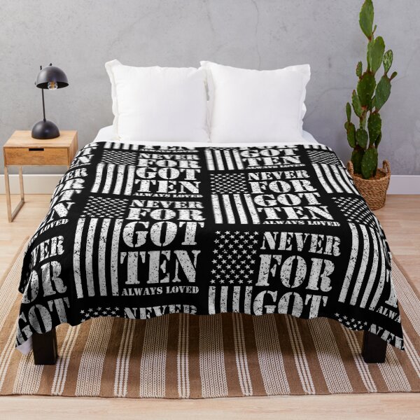 Item preview, Memorial Day Never Forgotten Always Loved Vintage US Flag designed and sold by GravitiTees.