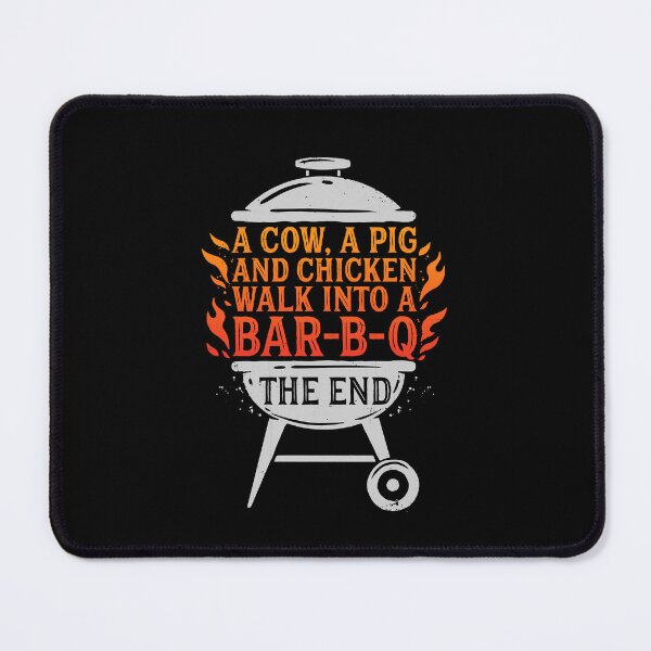 Item preview, Chef A Cow A Pig And A Chicken Walk Into A BBQ Barbecue designed and sold by fostebris.