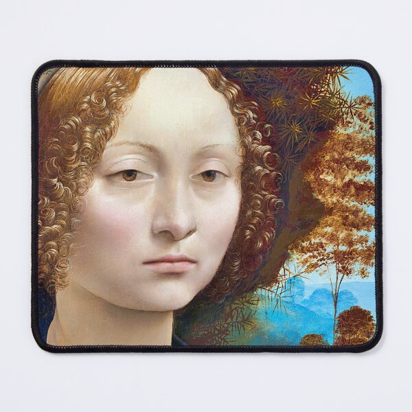 Item preview, Ginevra de Benci 1474-1478 painting by Leonardo da Vinci designed and sold by RyanCaudell.