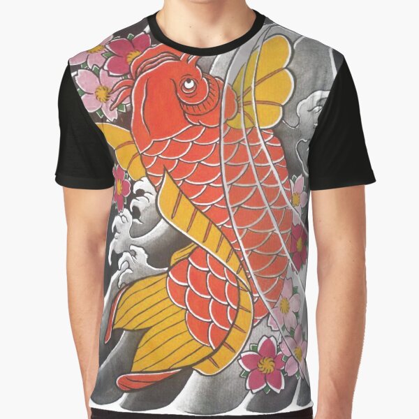 Koi x Sakura Graphic T-Shirt