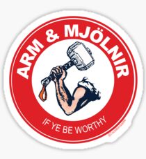 Arm & Mjolnir Sticker
