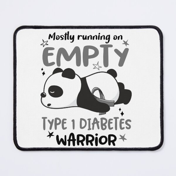 Item preview, Type 1 Diabetes Awareness - Mostly Running On Empty Type 1 Diabetes Warrior designed and sold by Hilten.