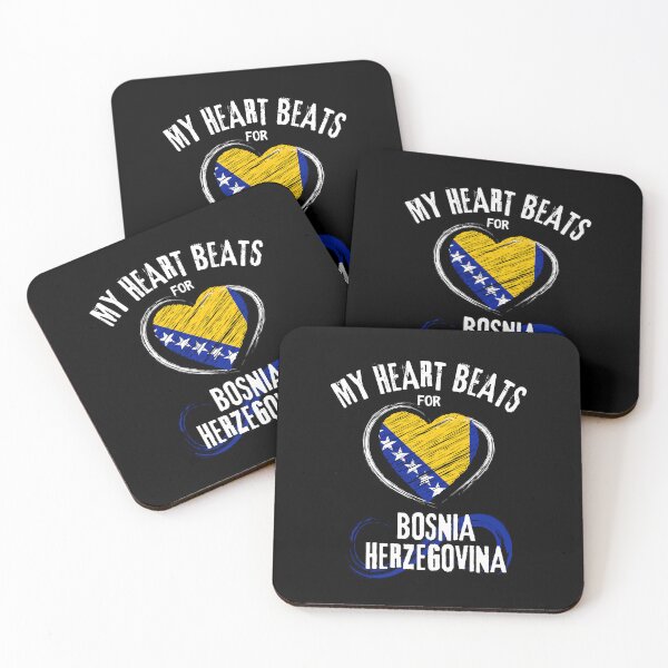 Item preview, My Heart Beats for Bosnia Herzegovina - Bosnian Pride designed and sold by prettyvocal.