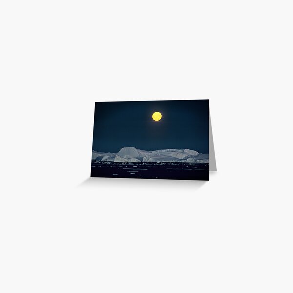 Antarctic Moonrise Greeting Card
