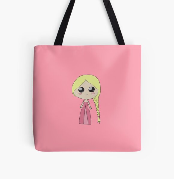 Kawaii Chibi Princess All Over Print Tote Bag