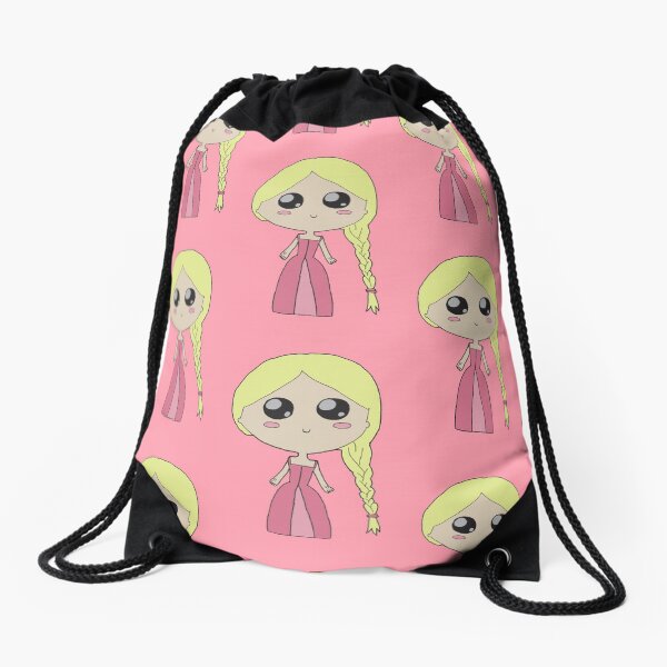 Kawaii Chibi Princess Drawstring Bag