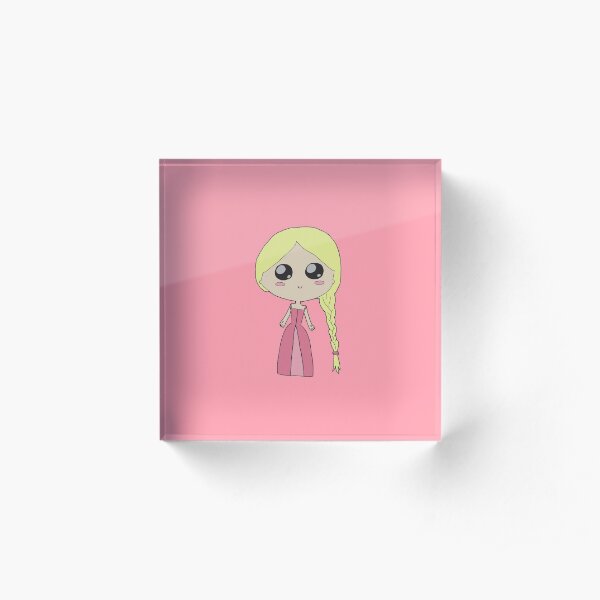 Kawaii Chibi Princess Acrylic Block