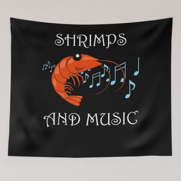 Item preview, Music and Shrimps Seafood Chef Prawns  designed and sold by TARABENNIE01.