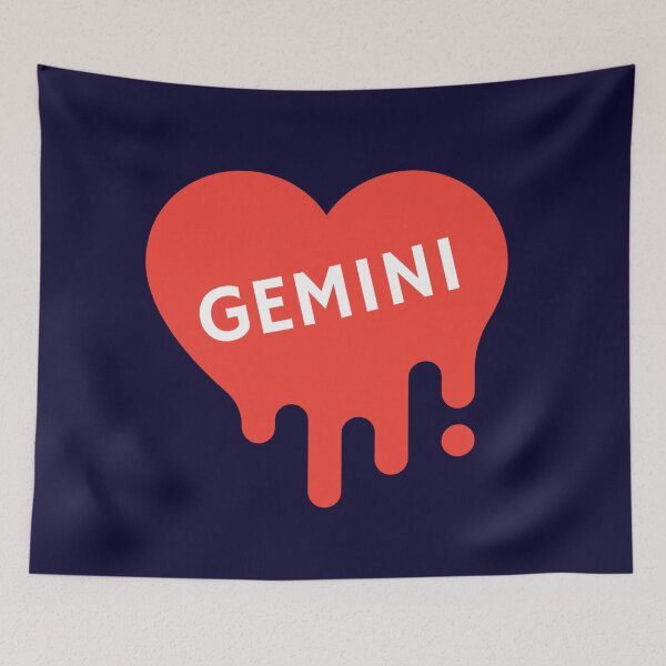 Item preview, Gemini Bleeding Red Heart designed and sold by Hellofriendco.