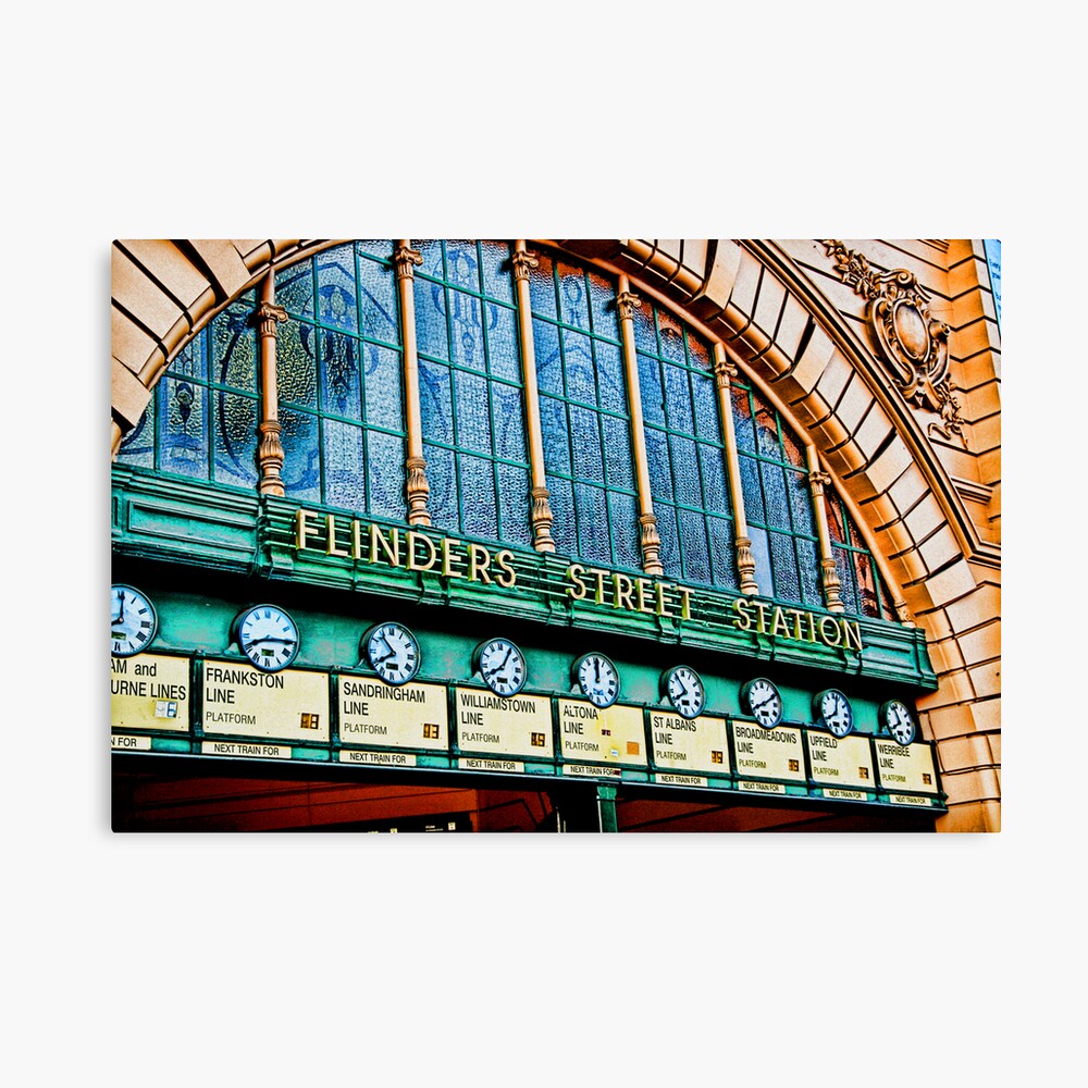 Melbourne Series - The Clocks, Flinders Street Station Canvas Print