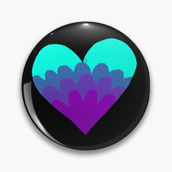 Aperçu de l'œuvre Coeur avec fleur violette créée et vendue par SpaceQueenKee ⭐️⭐️⭐️⭐️⭐️.