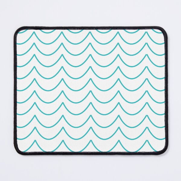 Item preview, Teal Wavy Zig Zag Pattern designed and sold by Nisha Prabhu.