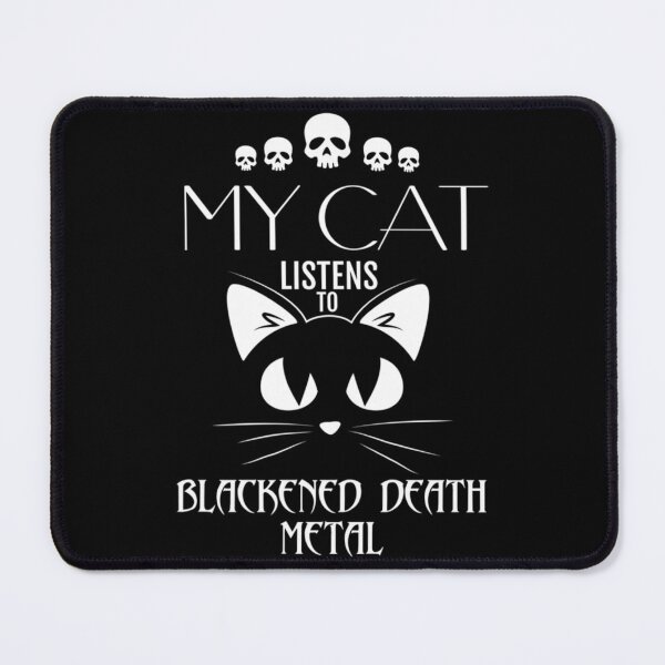 Item preview, My Cat Listens To Blackened Death Metal Essential T-Shirt designed and sold by desireeowe.