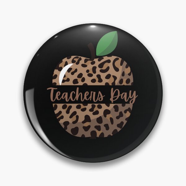 Item preview, Teachers Day Leopard Pattern Apple designed and sold by RedSparkle.