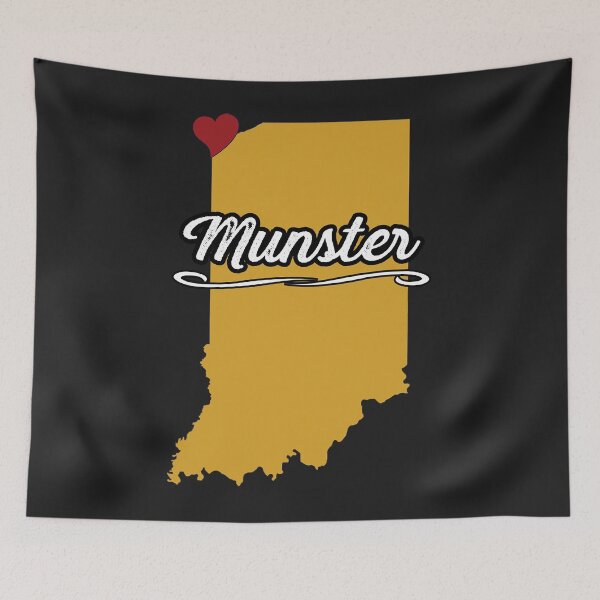 Item preview, Munster Indiana - IN Merch and Souvenirs  Hoosier City State Gift - Memorabilia Merchandise Sticker designed and sold by marcipattysk1i.