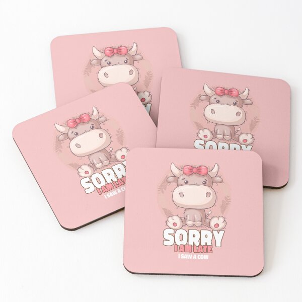 Item preview, Sorry I Am Late I Saw A Cow designed and sold by GeeHanz.