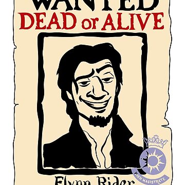 wanted poster flynn rider from tangled