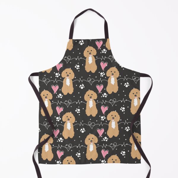 Item preview, LOVE Red White Poochon Bichon Poodle designed and sold by Lulupainting.