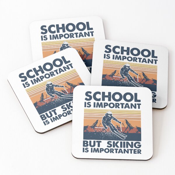 Item preview, School Is Important But Skiing Is Importanter - Skiing Lover designed and sold by levintere.