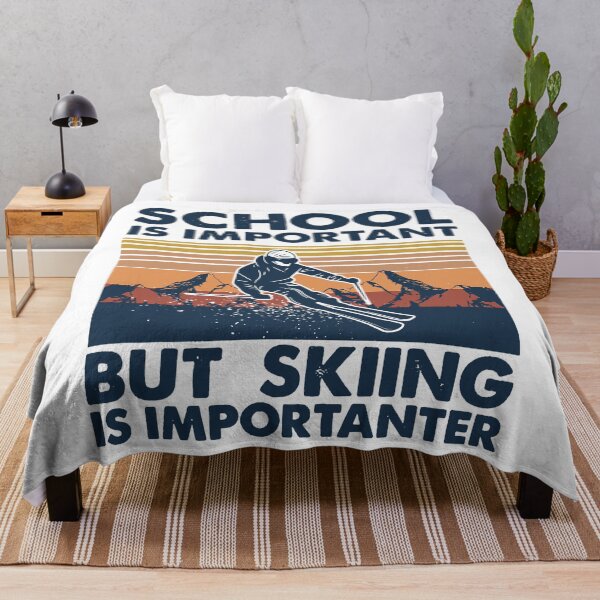 Item preview, School Is Important But Skiing Is Importanter - Skiing Lover designed and sold by levintere.