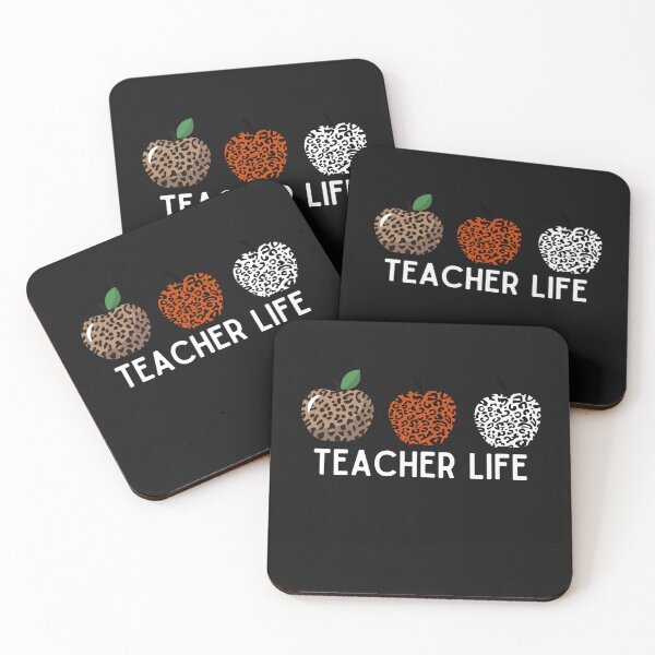 Item preview, Teachers Life Leopard Pattern Apples designed and sold by RedSparkle.