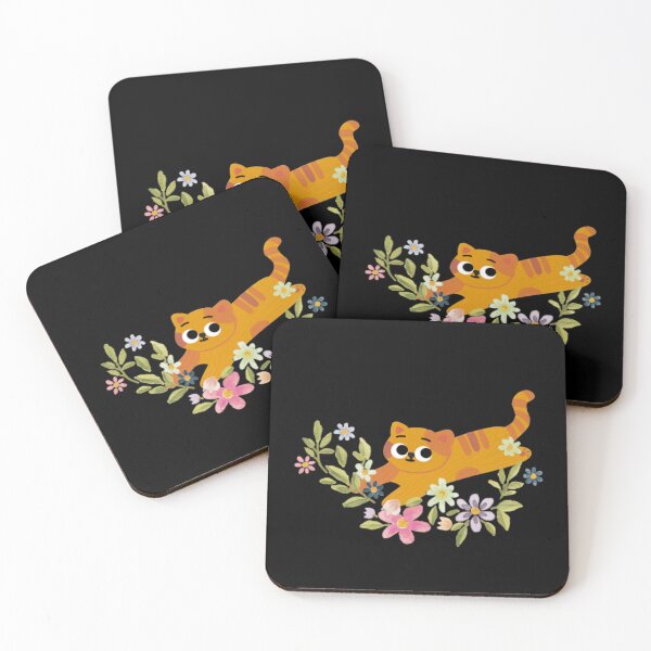Item preview, Floral kitty designed and sold by HuiArt.