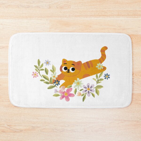 Item preview, Floral kitty designed and sold by HuiArt.