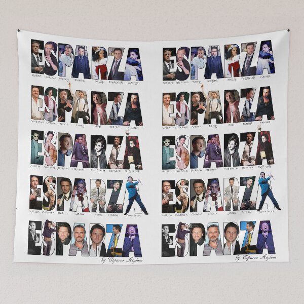 Item preview, Raul Esparza Character Chart 5 Rows Transparent designed and sold by EsparzaAsylum.