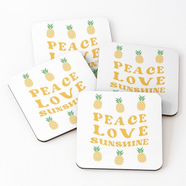 Item preview, Peace Love Sunshine Pineapple Hawaiian Summer Vacation designed and sold by CaitU.