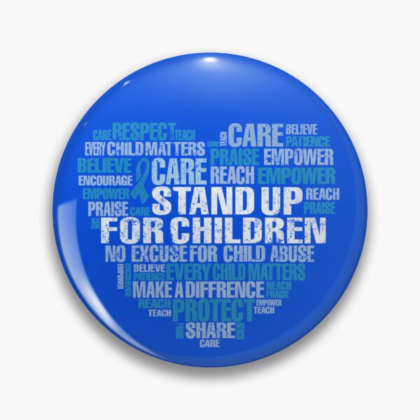 Item preview, Child Abuse Prevention Heart Word Cloud Support Classic T-Shirt designed and sold by TobiasaGrunder.