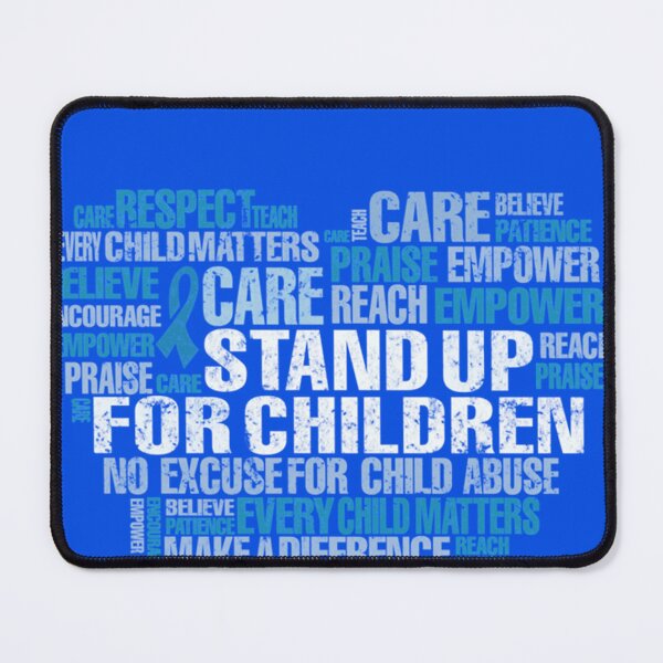 Item preview, Child Abuse Prevention Heart Word Cloud Support Classic T-Shirt designed and sold by TobiasaGrunder.