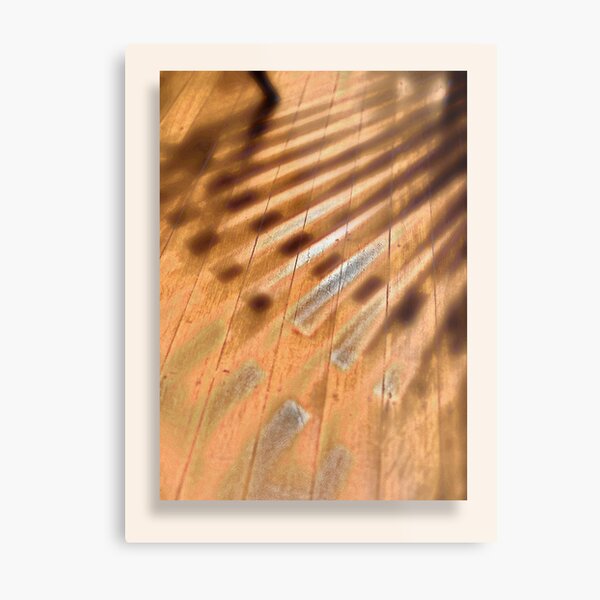 Shadowed floorboards Metal Print