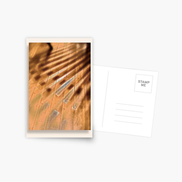 Shadowed floorboards Postcard
