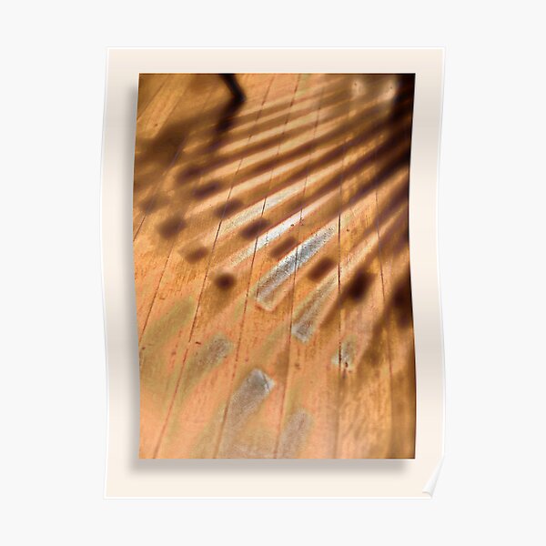 Shadowed floorboards Poster