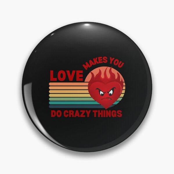 Item preview, Love Makes You Do Crazy Things Retro Angry Heart Red Design designed and sold by Lynette1241.