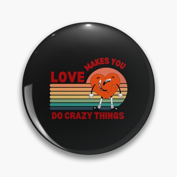 Item preview, Love Makes You Do Crazy Things Retro Crazy Heart Red Design designed and sold by Lynette1241.