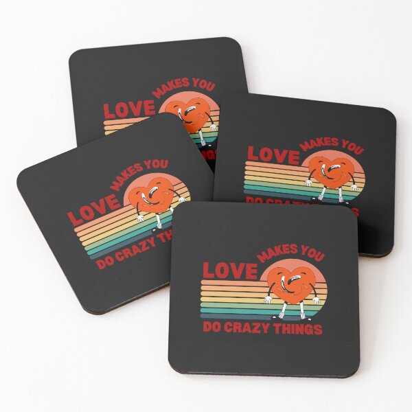Item preview, Love Makes You Do Crazy Things Retro Crazy Heart Red Design designed and sold by Lynette1241.