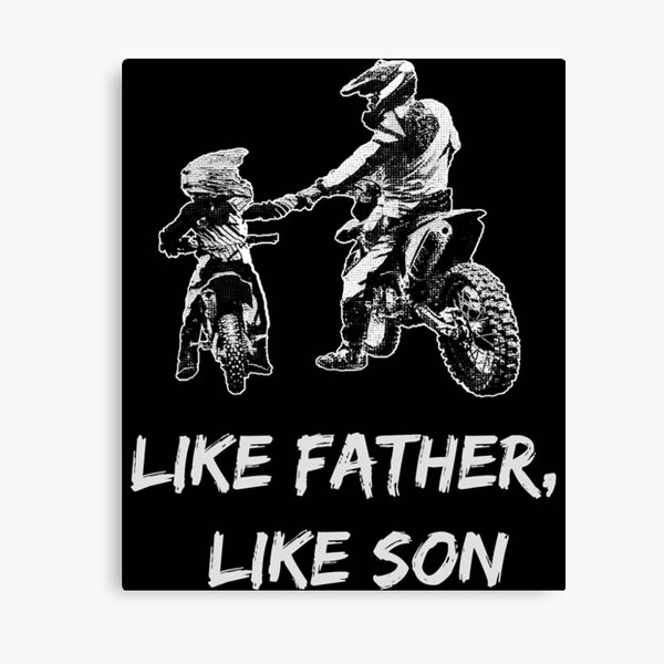 Enfant tel père tel fils cadeau moto cross motocross pere et fils