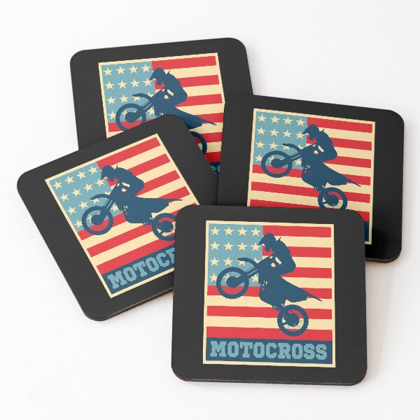 Item preview, Motocross American Flag Bike Rider designed and sold by caintati.