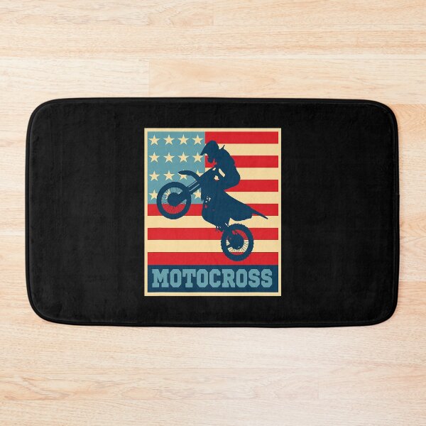 Item preview, Motocross American Flag Bike Rider designed and sold by caintati.