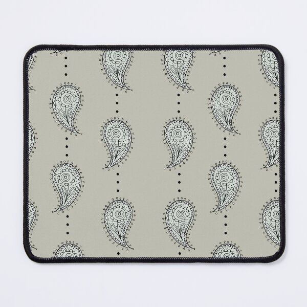Item preview, Pale Silver Floral Paisley Pattern,grey,print, modern, simple,fabrics, vintage, Victorian, cute, boho, bohemian designed and sold by Tamas Das.