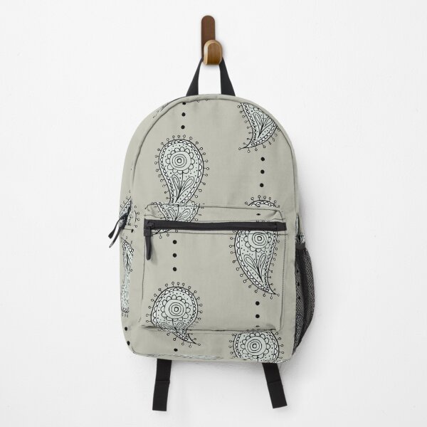 Item preview, Pale Silver Floral Paisley Pattern,grey,print, modern, simple,fabrics, vintage, Victorian, cute, boho, bohemian designed and sold by Tamas Das.