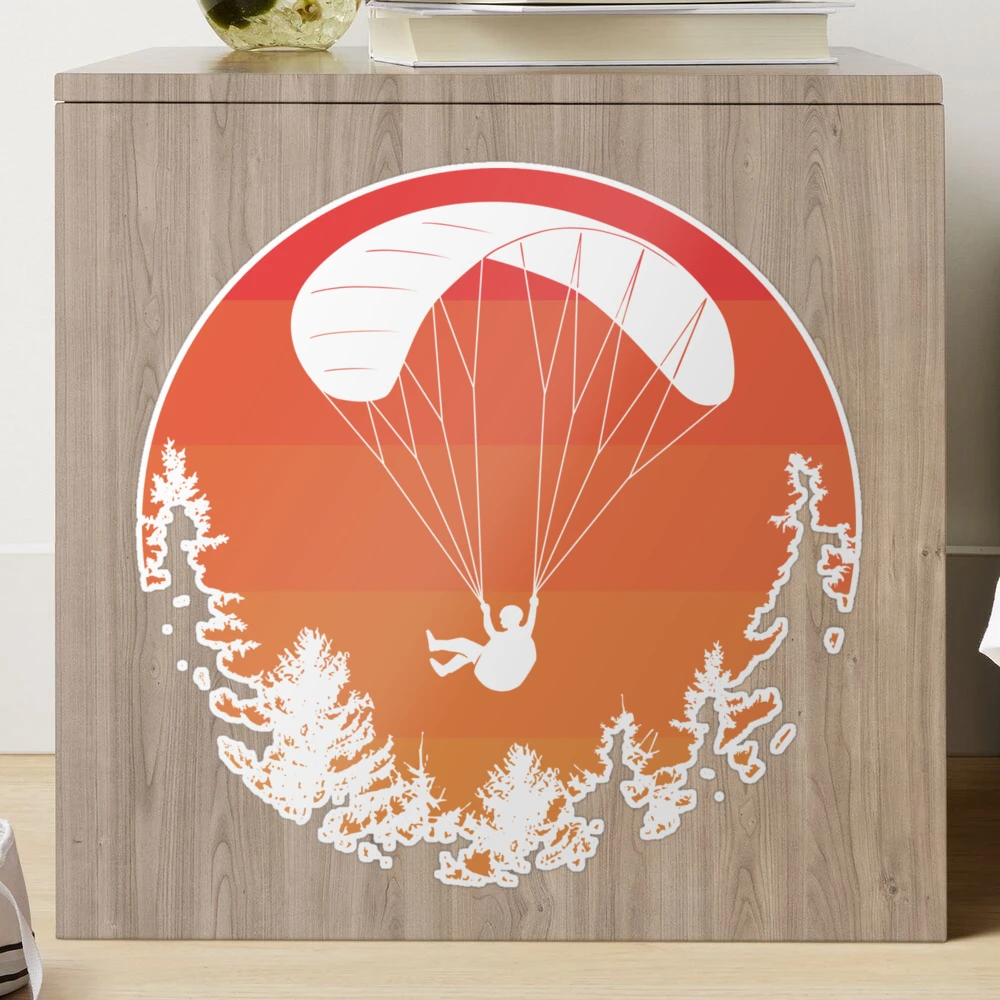 Paragliding Sport Sticker ??? 4-Inch Waterproof Vinyl Decal For Laptop, Bottle, Or Car
